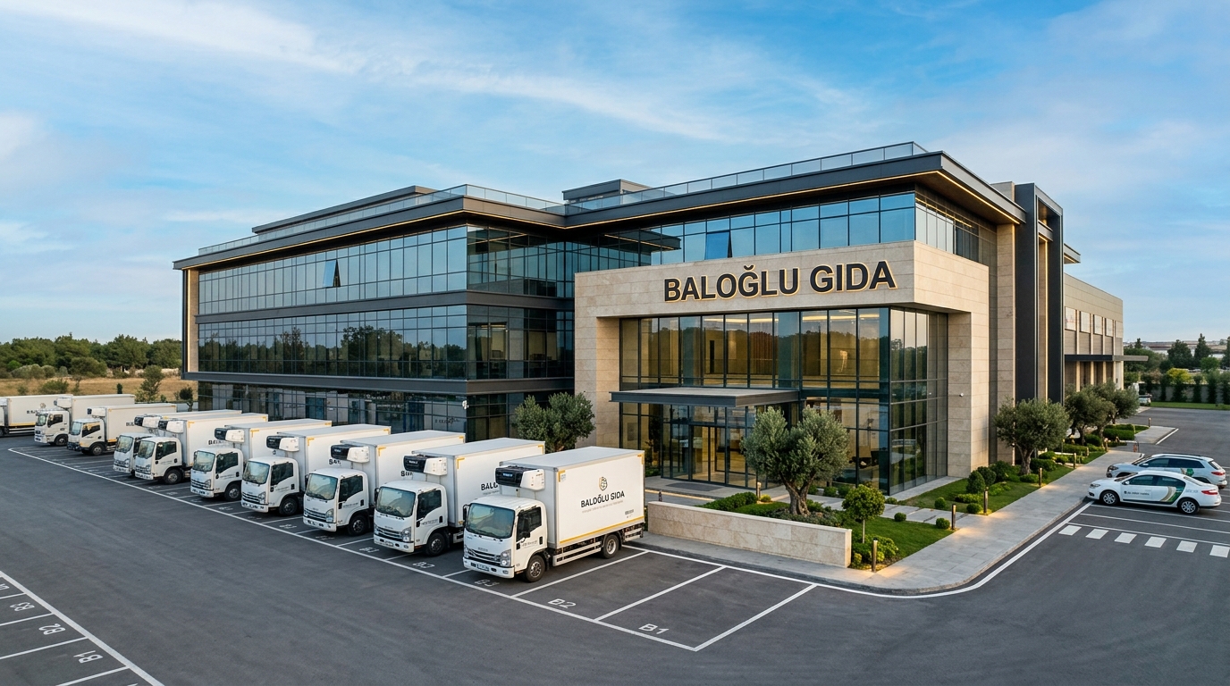 Baloğlu Gıda 1700 m² Entegre Tesis Girişi ve Filo