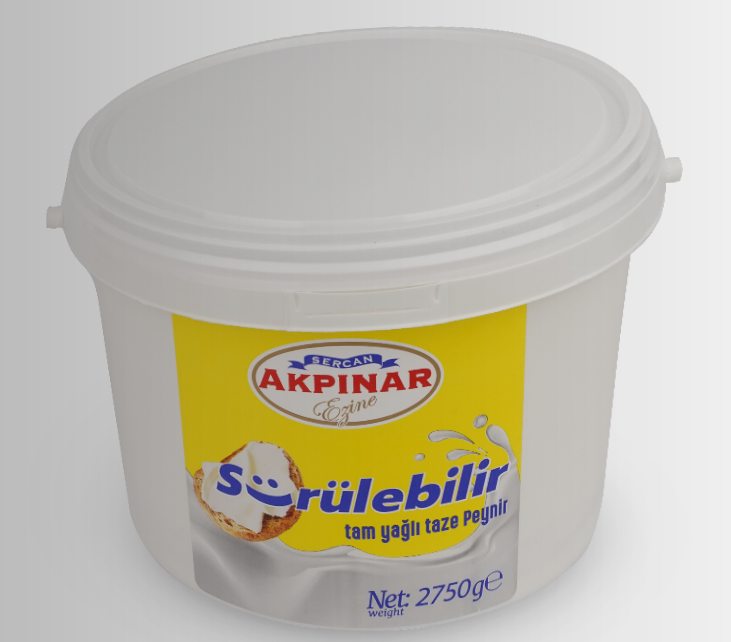 Sürülebilir Tam Yağlı Taze Peynir - (2750g)