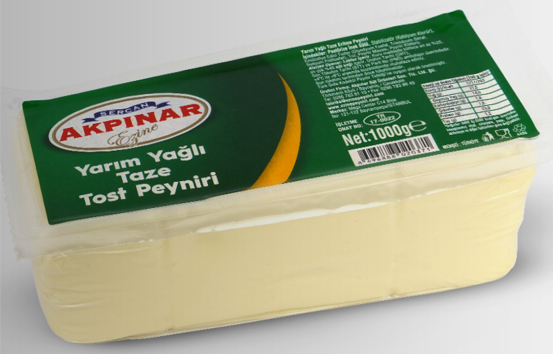 Yarım Yağlı Taze Tost Peyniri - (1Kg)